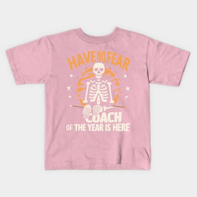 Skeleton Ice Hockey Coach of the year coaching Dad coach Kids T-Shirt by rhazi mode plagget